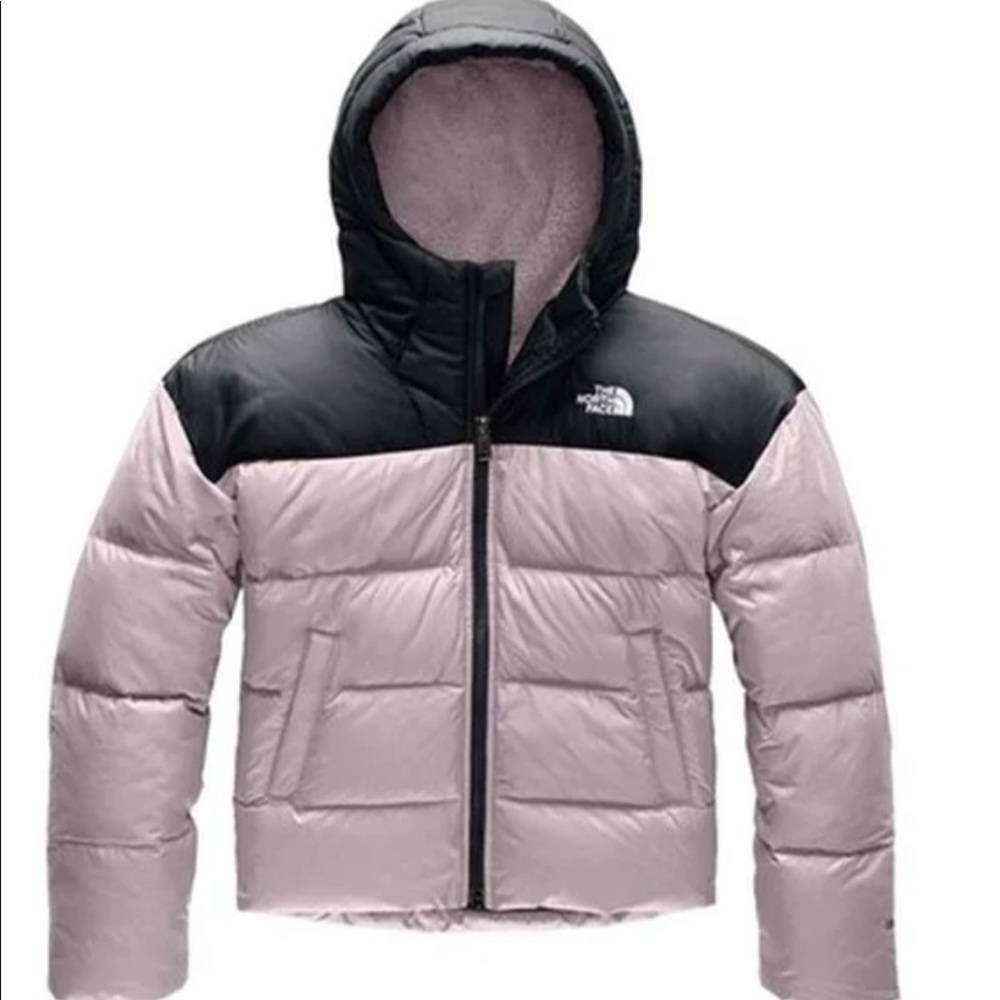 The North Face Girls Moondoggy down hooded jacket
